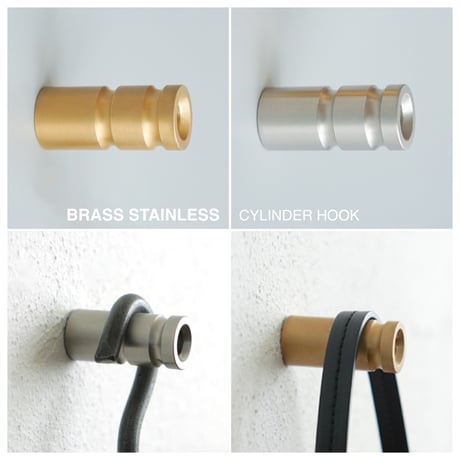 CYLINDER HOOK / BRASS（真鍮）STAINLESS