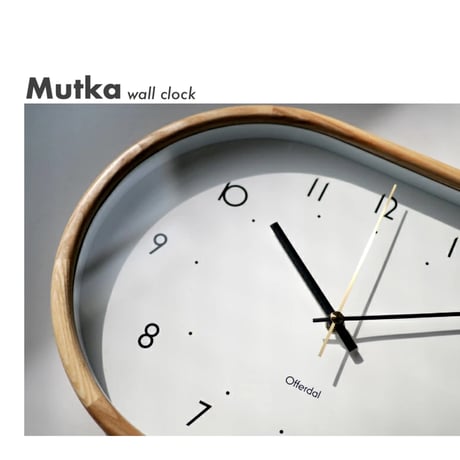 Mutka wall clock / 人気の北欧テイストやナチュラルスタイルのコーディネートに合わせやすいデザイン / 掛け時計 時計 壁時計 / ウォールクロック 北欧 / リビングダイニング