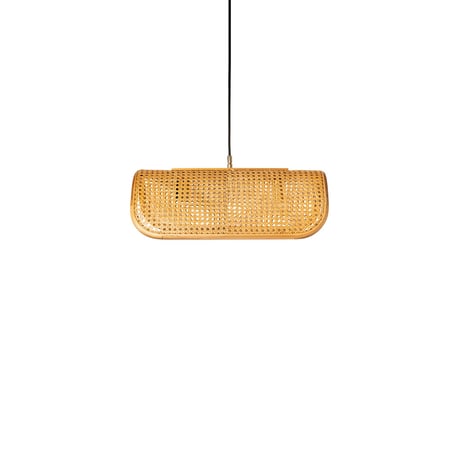 BRID RATTAN PENDANT LAMP 02 / 2BULB / ナチュラル , ブラック / 電球付き /ラタン素材 / ペンダント照明