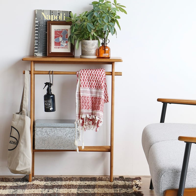 Console Table / シンプルでスマートなフォルム 美しい天然木の