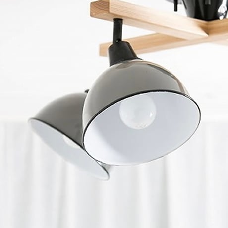 WOOD ROD CROSS 4 CEILING LAMP / ジェンダー ウッド ロッド クロス 4灯 / リモコン付属 / 電球付き E26 / 60W 普通白熱球 ( WH ) × 4個