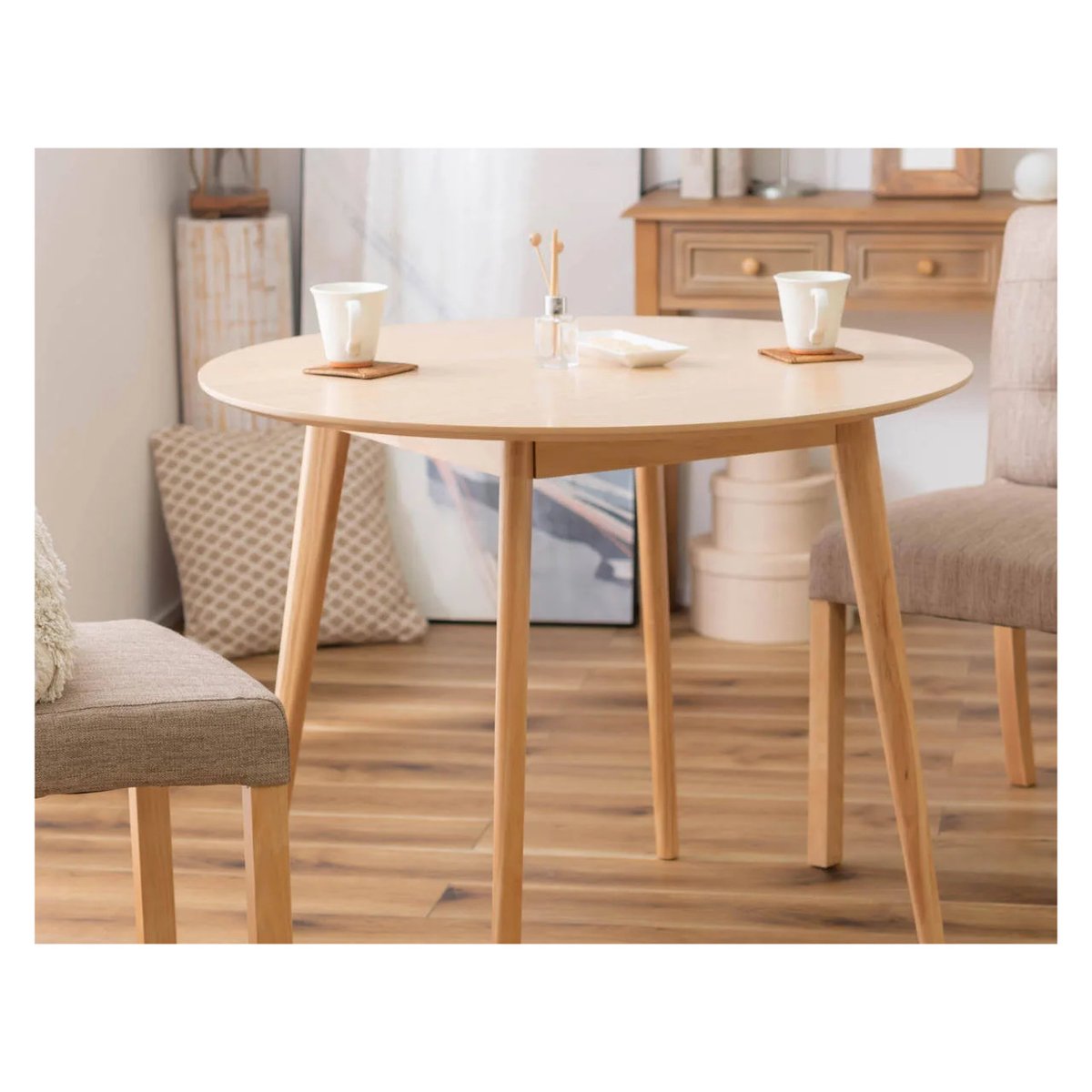 PINE ROUND DINING TABLE 900 / ラウンド ダイニングテーブル /