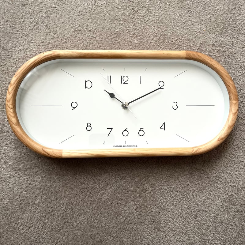 Curva wall clock / 壁掛け時計 / 北欧 / ミッドセンチュリー / 無音