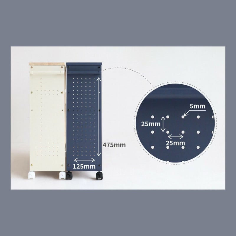 マルチに使えるおしゃれなワゴン pit / キッチンワゴン / リビング収納