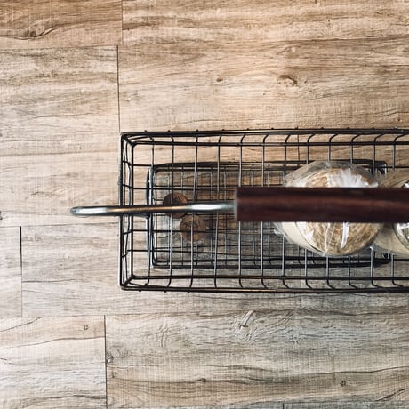 WIRE BASKET SHELF / 2CUPS / キッチンラック / ワイヤーバスケット / キッチン収納 / サイズ : w370×d160×h550mm