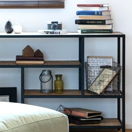 IRON + WOOD ローシェルフ / マンゴー材 W1500×D350×H760mm IRON + WOOD ローシェルフ / マンゴー材 W1500×D350×H760mm