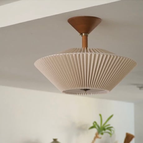 CEILING LIGHT / 3灯シーリングランプ / Luhta / ナチュラルであたたかみのある素材感のシーリングライト / E26 LED電球