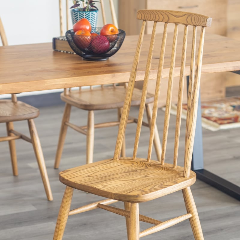 無垢材のハイバックチェア / TYPE C , タイプD / ダイニングチェア