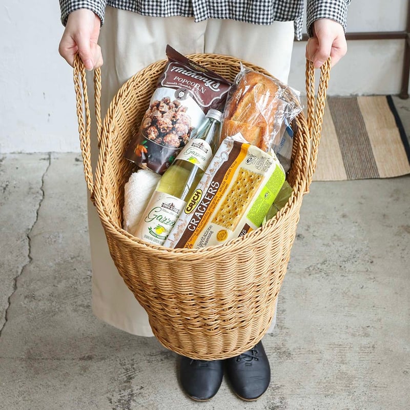 Marché Basket / ナチュラルな風合いとかわいいかたちたっぷりと入る大
