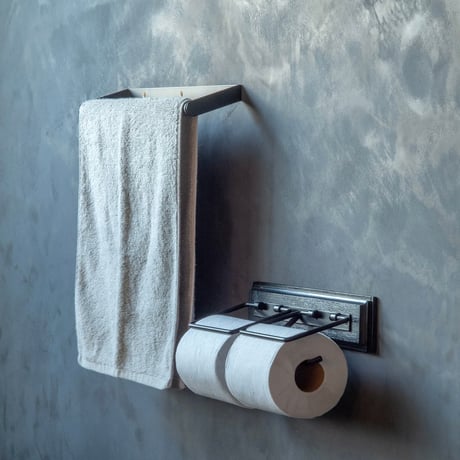Antique styling toilet PAPER HOLDER / トイレットペーパーホルダー シングル , ダブル / BLACK , ANTIQUE GOLD