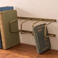 BOOK STAND / BLACK , ANTIQUE GOLD / インテリアの収納をスタイリッシュに整えるアイアンスタンド