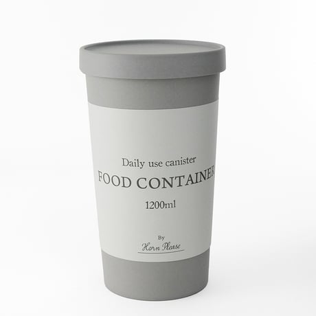 CANISTER 02 / セット / アイスクリームカップを連想させるエコなキャニスター / IVORY , GRAY