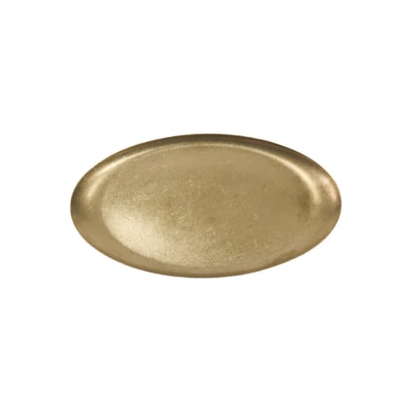 stainless gold oval plate / 静かに佇みながら、空間に上品な彩りを添える一枚 / 22cm / ペア 2枚セット