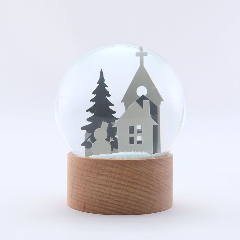 SNOW DOME / 真っ白な雪の中広がる幻想的なスノードーム / 2種類