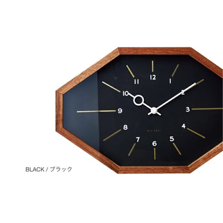 Belmonte / white , black / 電波時計 / 掛け時計 / W33 × H21.5 × D4.5cm
