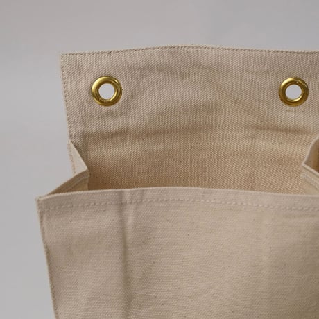 Canvas storage pocket / 身の回りにあると便利な小物をすっきりと収納できる収納ポケットボックス / ナチュラル , グレー