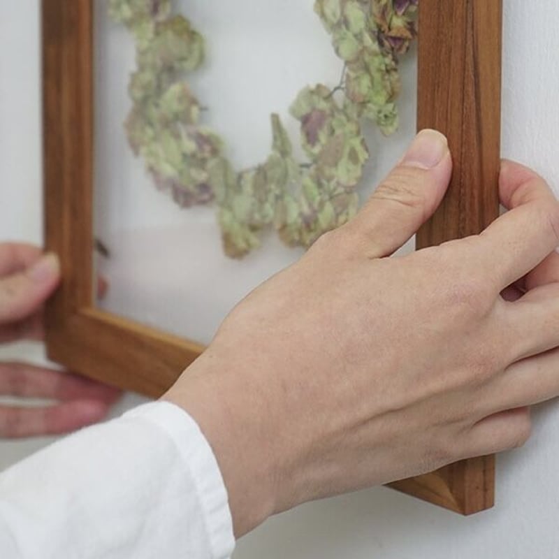 AXCIS チーク材 クリアフレーム A3 / 外寸サイズ/約w330×h455×d15m