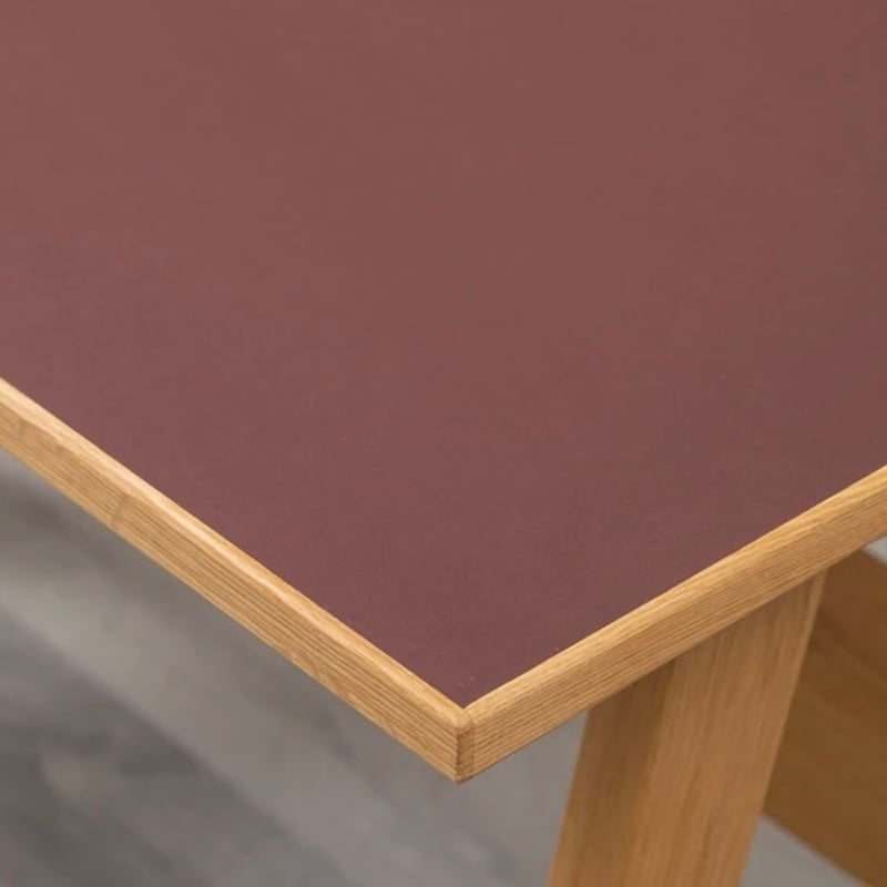 デスクシェルフ　天板リノリウム仕上げ linoleum / OAK DESK / デスク / 100cm幅のデスク / リノリウム