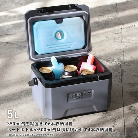THE ICE COOLER BOX / 5L ,12L / 蓋裏面に取り外し可能な保冷剤が付属した機能性クーラーボックス /  ERA HARD-SHELL COOLER NEO