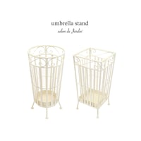 SALON DE  JARDIN / umbrella stand / 傘立て / アンティークホワイト /  アンブレラスタンド / round , square