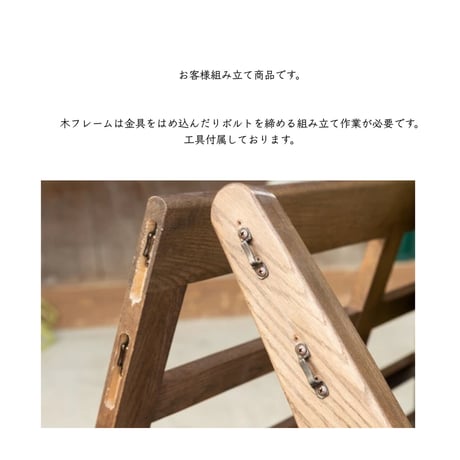 オーク無垢材のフレームと帆布生地の2.5人掛けソファ /  無垢材 / 2人掛け 3人掛けソファ / 2,5P SOFA