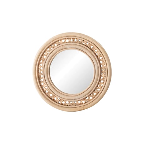RATTAN ROUND MIRROR + STAND / ラタン素材のラウンドミラー / スタンドミラー / ウォールミラー
