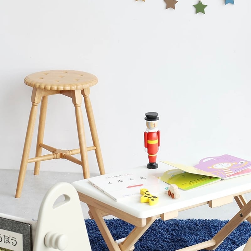 Biscuit Stool / ビスケットスツール / natural , brown / サ