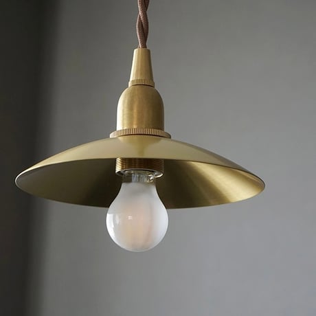 BRASS PENDANT 02 / ブラスシェード + ペンダントライト灯具 60cmセット / E17 / ダイニング照明 リビング照明 キッチン照明 / シンプル モダン