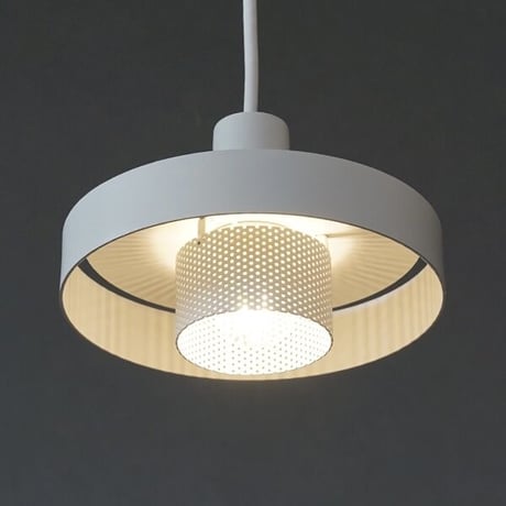 KT PUNCHING PENDANT LIGHT / ペンダントライトセット / punching light  Flat 60 / E17 LED / WHITE , GRAY