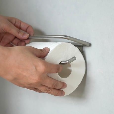 KT sus paper holder / 他にはない個性的なデザインの トイレットペーパーホルダー / シングル , ダブル