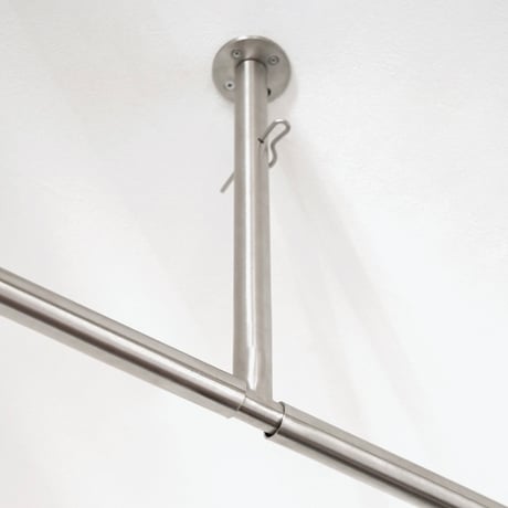 STAINLESS ceiling hanger 1550 / BK , SL / 空間を便利に使う生活感の出ないシーリングハンガー