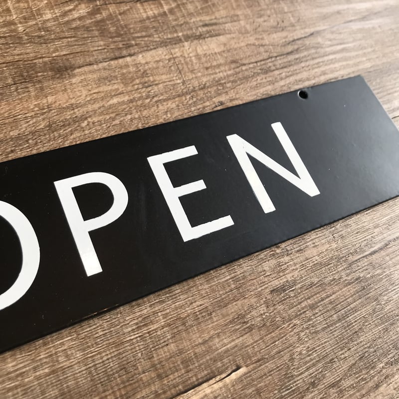 OPEN / CLOSED SIGN STAND / 2種 OPEN/CLOSED プレート付
