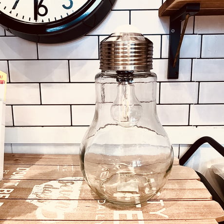 GRASS BOTTLE LAMP / ガラスボトルライト/  LED電球 / 電池式ランプ 単4電池2本使用（別売）
