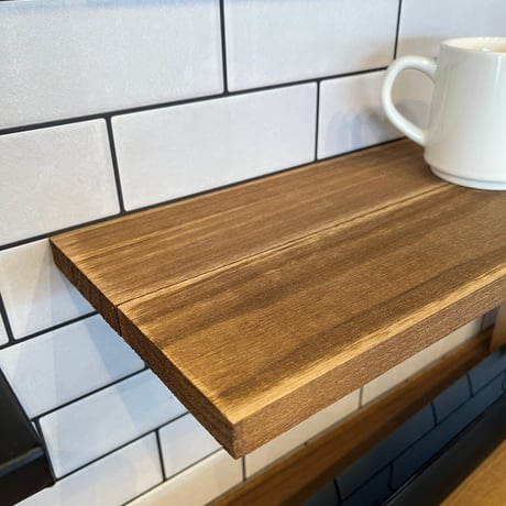 SHELF900 / STEEL BRACKET + WOOD / サイズ : W91.5 × D18 ×H9.5cm / ウォールシェルフ / 棚 ラック / 壁面収納