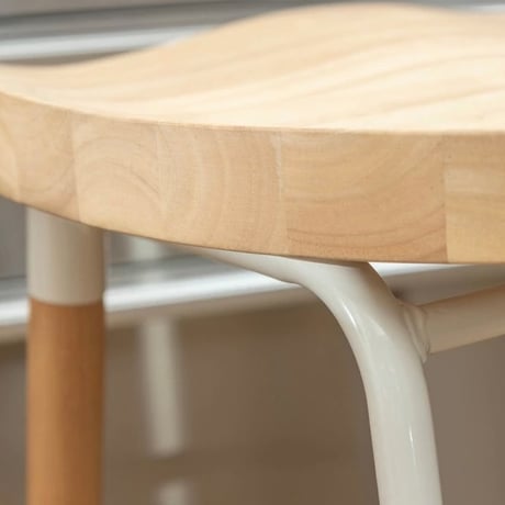 HIGH STOOL / 北欧スタイル  / WOOD + ＳＴＥＥＬ / キッチンカウンター / カウンタースツール / バースツール ハイスツール / W41.5×D42×H65cm