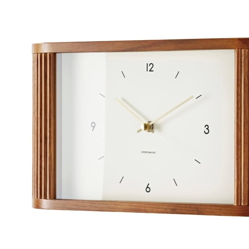 WOOD FRAME CLOCK / 上品な華やかさを備えたシックな佇まいの置き掛け