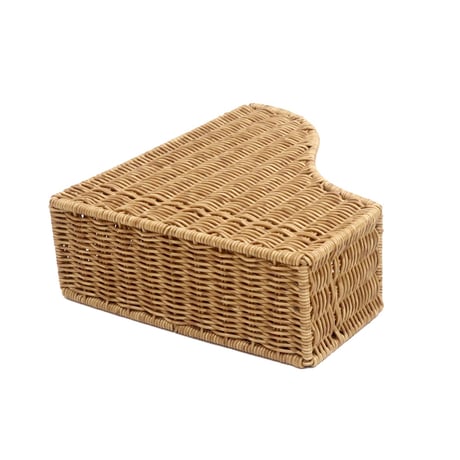 A4 FILE BOX 02 / かご編みのナチュラルなデザインのファイルボックス / 2個入り