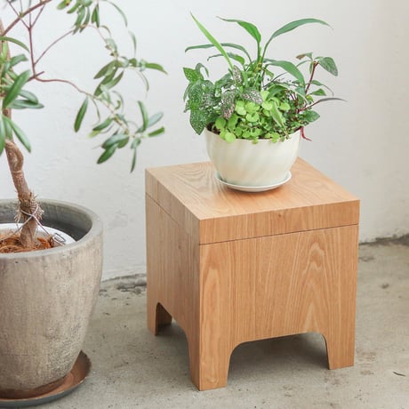 WOOD LOW SIDE TABLE / LUXE 上質な木目と温もりある質感が魅力のローサイドテーブル / natural , brown