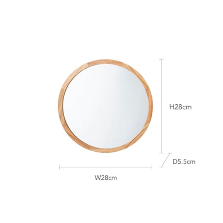 ROUND MIRROR / Pekkonen / NATURAL , ORANGE , YELLOW / 壁から浮き出たようなユニークさと暮らしに溶け込む心地良いバランス感のミラー