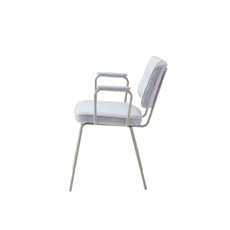 GRAY ARM CHAIR / スタイリッシュなデザイン性と快適性を備えたダイニングチェア / アームチェア / GRAY , DARK GRAY