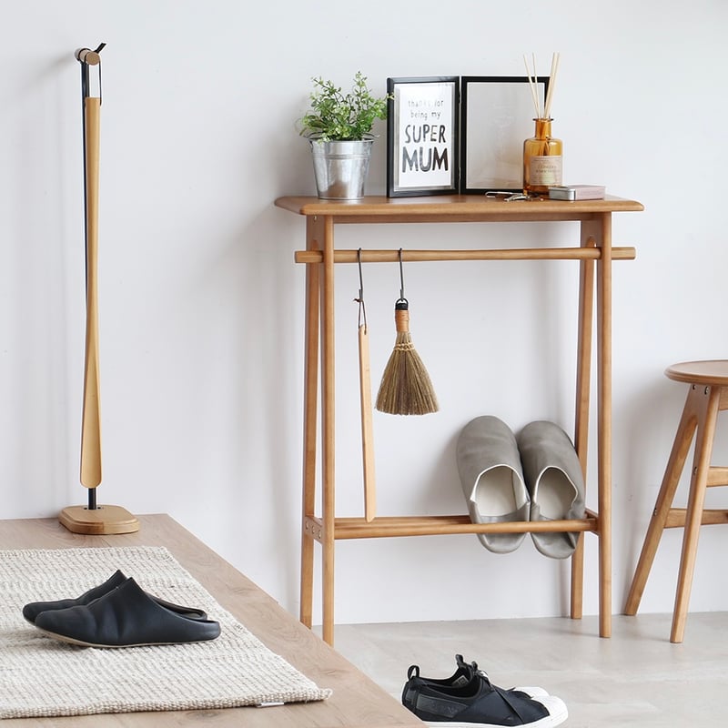 Console Table / シンプルでスマートなフォルム 美しい天然木の