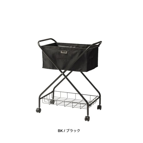 FOLDING STAND BASKET / Beige , Green , Black / キャスターワゴン / フォールディングバスケット