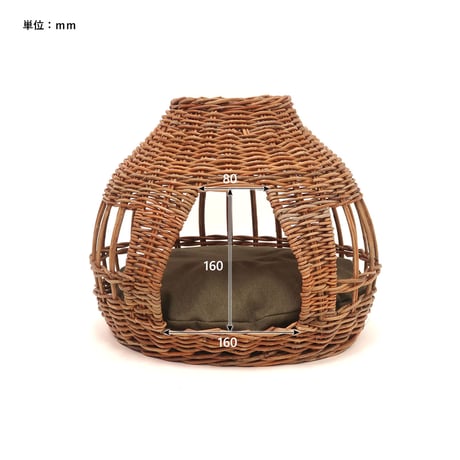 CAT HOUSE ONION BY THE AROROG / ラタンで編んだユニークな可愛いフォルムのキャットハウス  / BY THE AROROG / GROOM