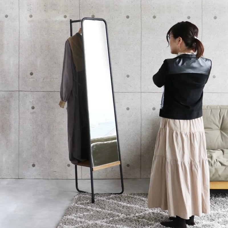 ハンガーラック◇ヴァラ フロアミラー◇展示品 (JTH06-m) ハンガー