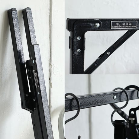 EXHIBITION FOLDABLE HANGER RACK / ハンガーラック / 洋服ハンガー  / プランツハンガー  / サイズ  約W1000×D530mm +3段階の高さ調節可能
