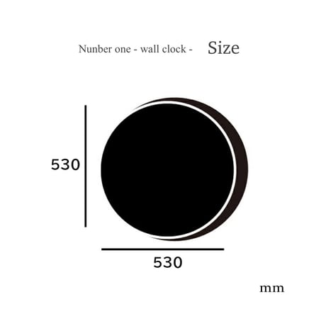 NEWGATE  N° 1 Number one  /  φ530×D55mm 掛け時計 / シンプルモダン / 存在感のある大きいサイズとゴールドの針
