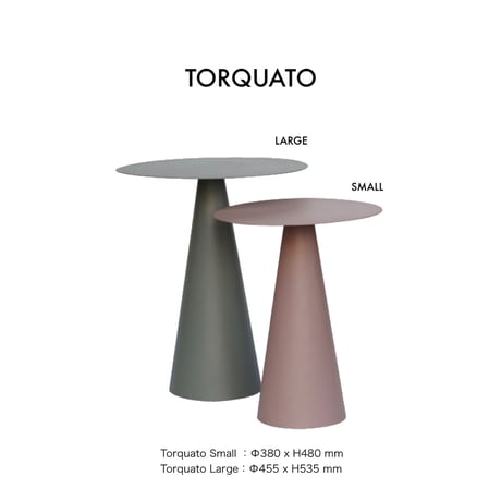 モダンなワントーンテーブル / Torquato : SMALL , LARGE /  Donato : ONE SIZE / サイドテーブル / 北欧ナチュラル  / モダン / 韓国インテリア