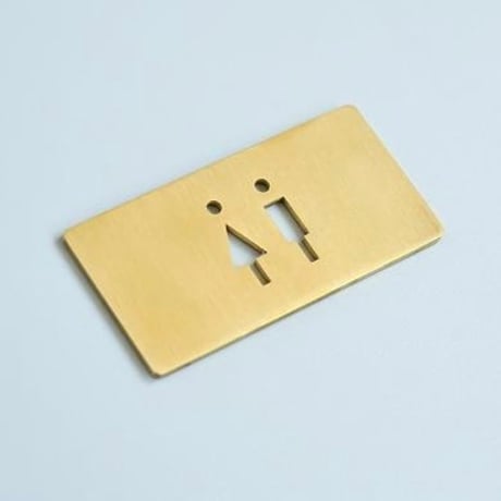 toilet " SIGN PLATE / Sサイズ / stainless , iron , brass / スタイリッシュ / シンプル / サインプレート