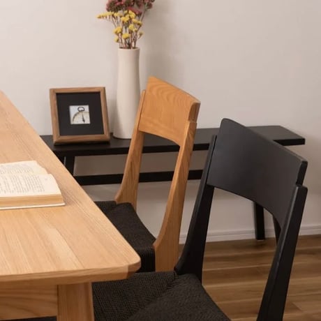DINING CHAIR / 上質なアッシュ材のチェア / natural , brown , black（new） / Size : W46×D56×H76×SH45cm
