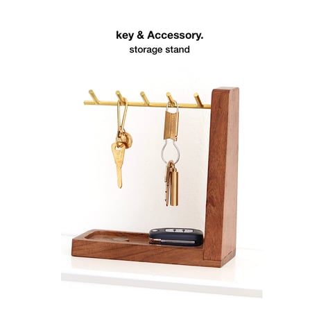 KEY & ACCESSORYSTAND  / お部屋や玄関など省スペースで活躍するキースタンド / アクセサリー収納 / スタンドフック
